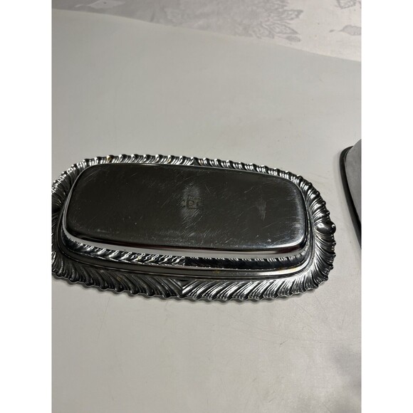 Irwinware Vintage Chrome Plated Butter Dish With Lid 1970’s Made in USA 🇺🇸 - Picture 8 of 15